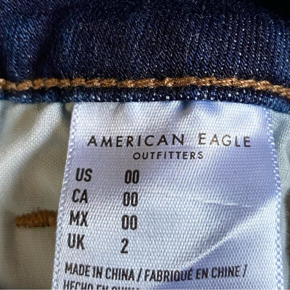 American Eagle high rise next level stretch distressed jean shorts - Picture 2 of 2